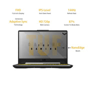 Asus TUF F15 Gaming CPU i5 10th 16GB Ram HDD 512 GBSSD Screen 15.6 inch IPS FHD Led OS Win 10  Graphic 4gb GTX 1650Ti Keyboard Backlit Yes Adapter OG Yes Bag No