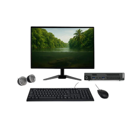 Lenovo ThinkCentre M92p Mini PC All-in-One Desktop Computer Set | Intel i5-3rd Gen | 22" HD Monitor | Win 10 Pro | Refurbished